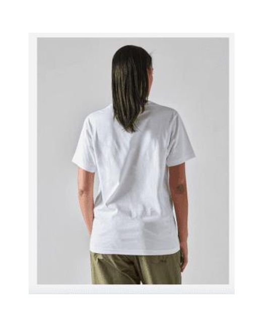 Camiseta bordada blanca Maharishi de color White