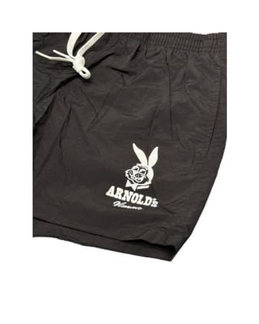 Arnolds Swim Short Bunny Print di ARNOLD's in Black da Uomo