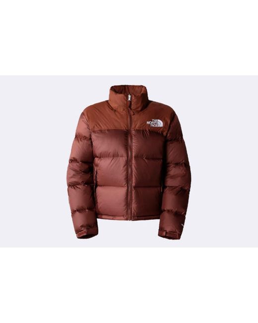 retro nuptse jacket dark oak