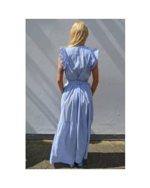 Robe Harriet Stripe Maxi Lolly's Laundry en coloris Blue