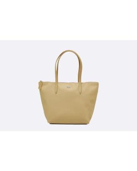 Lacoste White Tote Bag L.12.12 Concept * / Marron