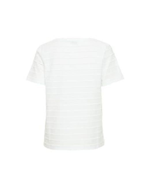 Byoung Raisa T Shirt In Optical di B.Young in White