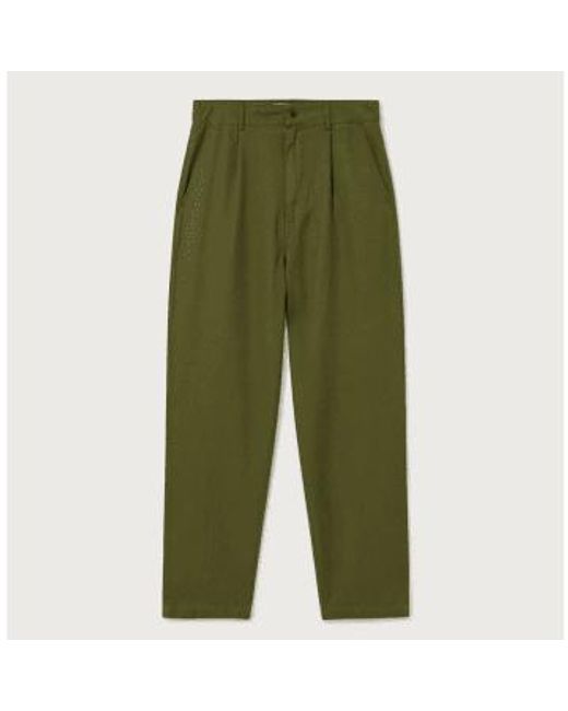 Pantalon chanvre vert forêt Thinking Mu pour homme en coloris Green