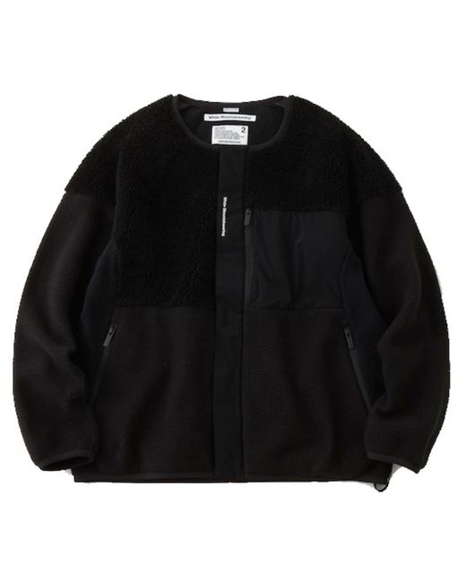 White Mountaineering Goretex Infinium Patchwork Boa No Collar Jacket Black for Men Lyst