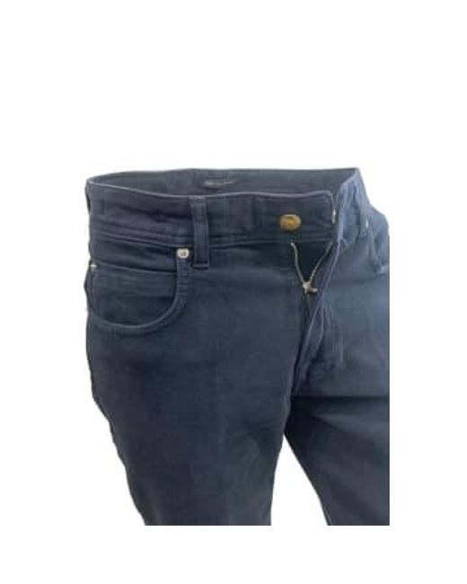 Briglia 1949 Blue Steve Brushed Cotton Stretch Moleskin Feel Jeans 423507 511 for men