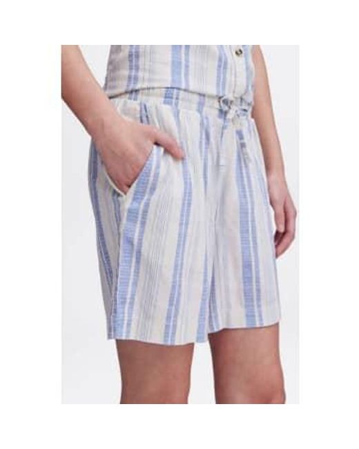 Cashmere Blue Stripe Shorts di Ichi