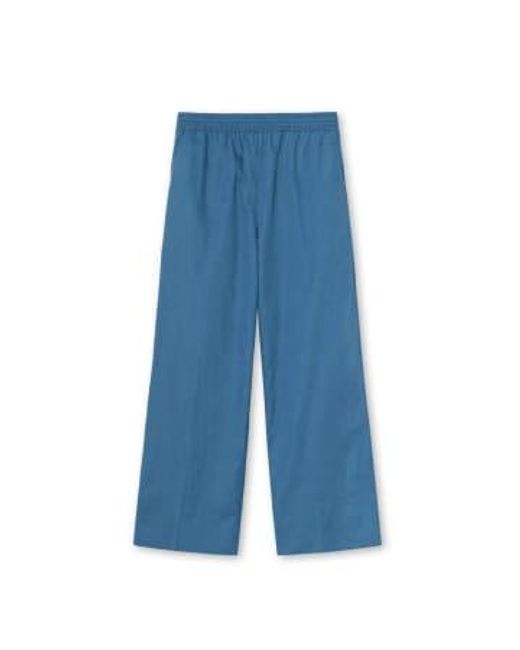 GRAUMANN Blue Rosanna Pants Ocean Cotton