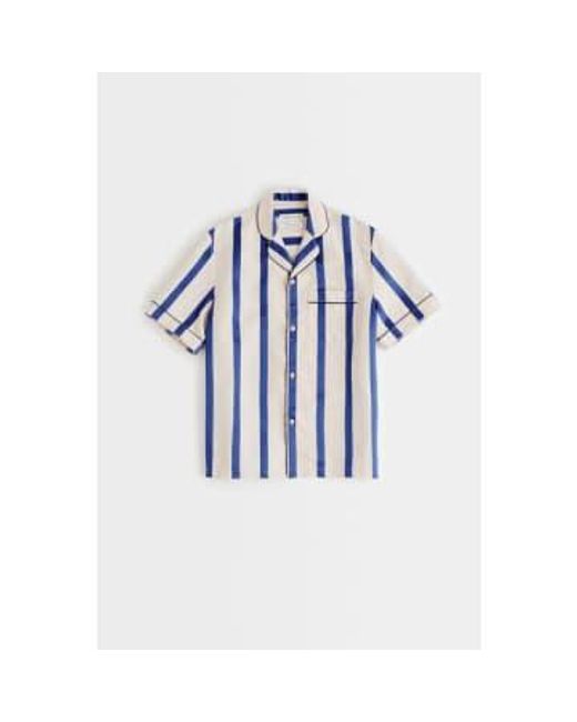 Cesare Shirt Bold Laguna Stripe di A Kind Of Guise in Blue da Uomo