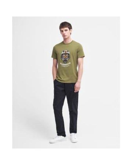 International socket graphic t-shirt branch Barbour pour homme en coloris Green