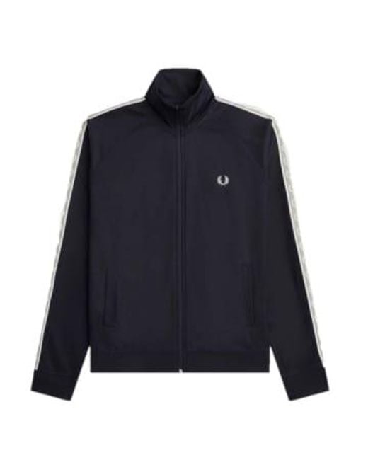 Fred Perry Blue Contrast Tape Track Navy S30 L for men