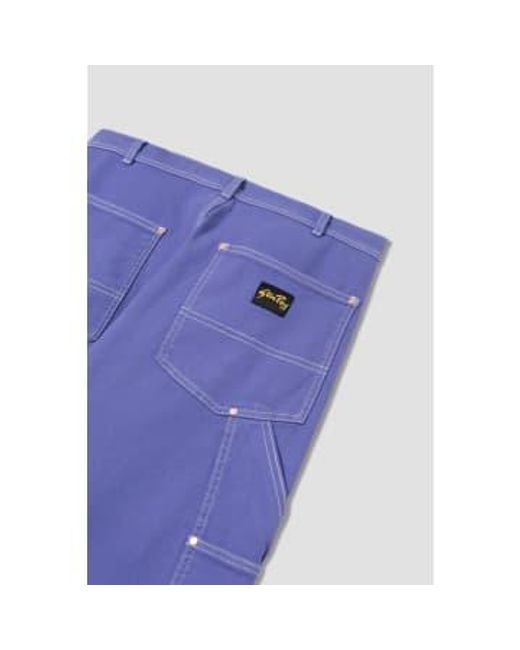 Stan Ray Blue Double Knee Pant for men