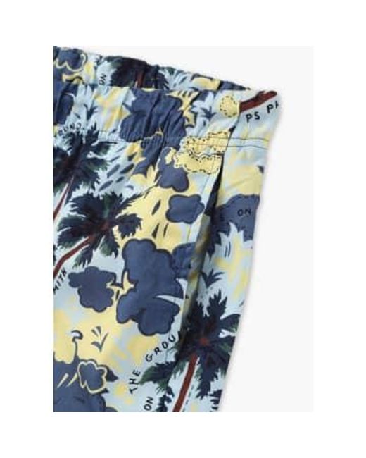 Paul Smith Blue S Eyes On The Sky Print Utility Shorts for men
