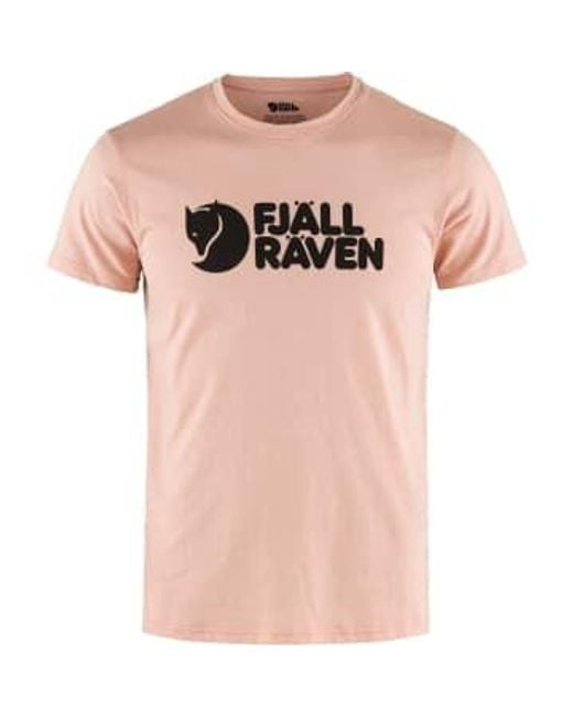 Fjallraven Logo kurzärmeliges t-shirt in Pink für Herren