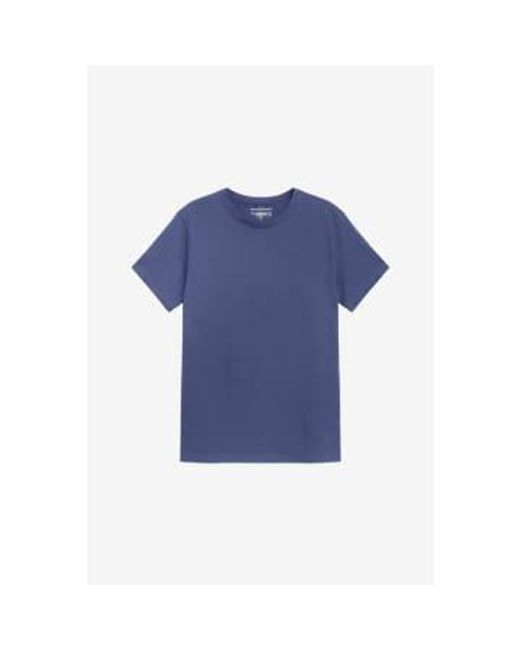 Camiseta regular la tripulación azul mezclilla Bread & Boxers de hombre de color Blue