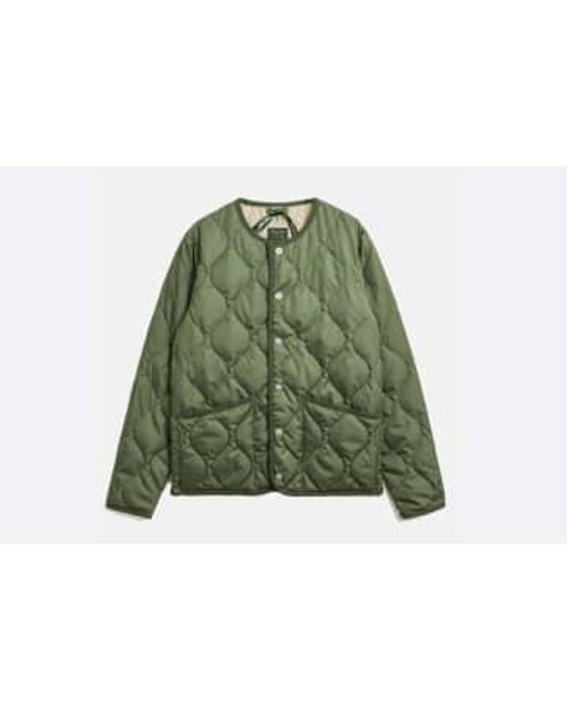 Taion Green Military Crew Neck Down Jacket Xs / for men