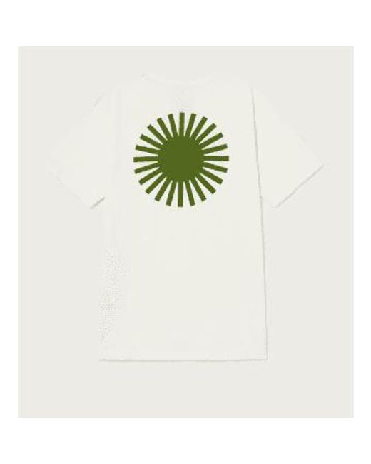 T-shirt vert sol blanc Thinking Mu pour homme en coloris White