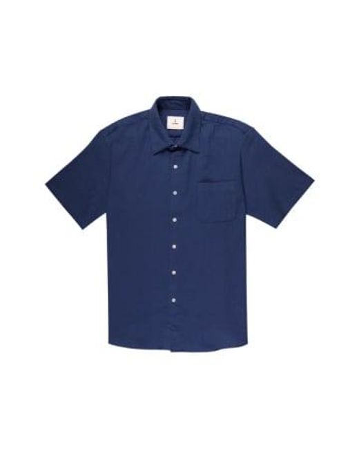 La Paz Blue Roque Ss Shirt for men