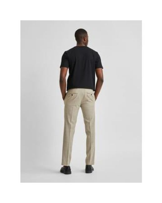 SELECTED Multicolor Sand Linen Costume Pants 54 for men