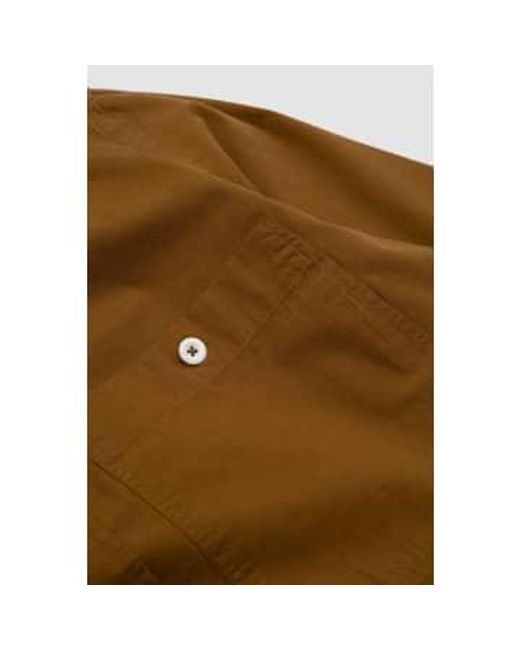 Overall Shirt Washed Cotton Ochre di Margaret Howell in Brown da Uomo