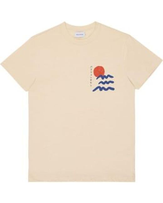 Bask In The Sun Natural In The Sun T-shirt Crème Sunset Xl for men