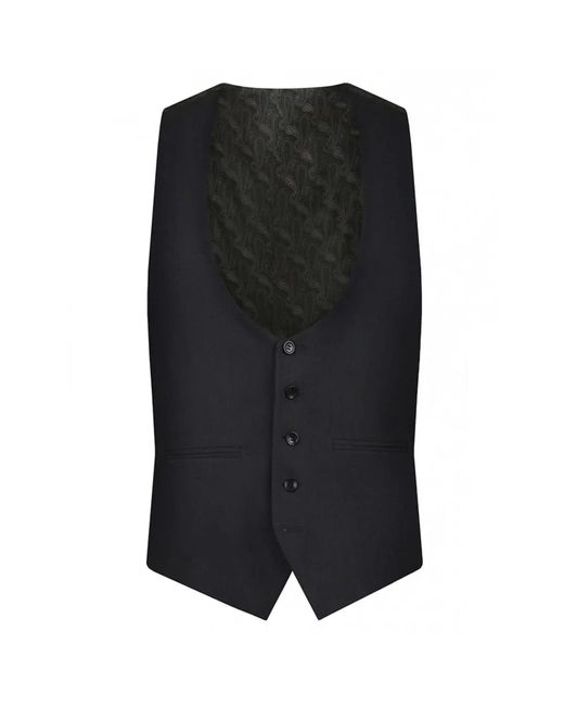 Torre Shawl Collar Dinner Suit Waistcoat in Black for Men Lyst