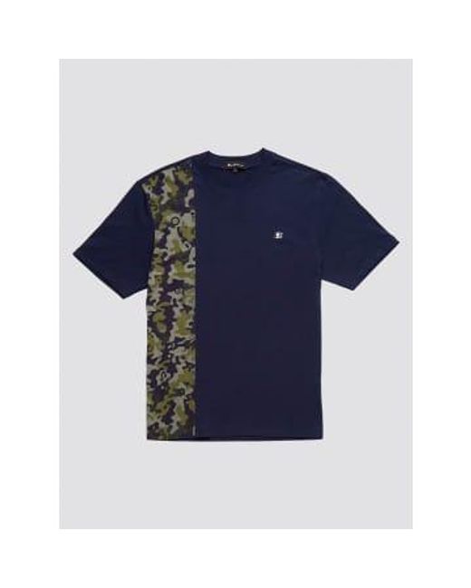 Ben Sherman Blue Camo T -shirt Navy S for men