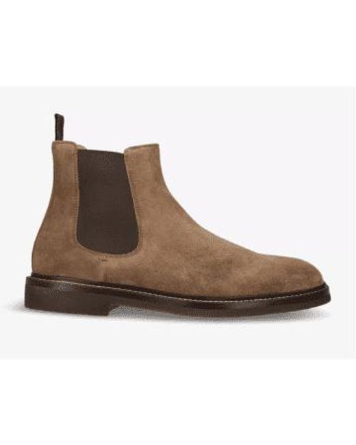 Brunello Cucinelli Brown Chunky-sole Pull-tab Suede Chelsea Boots 42 for men