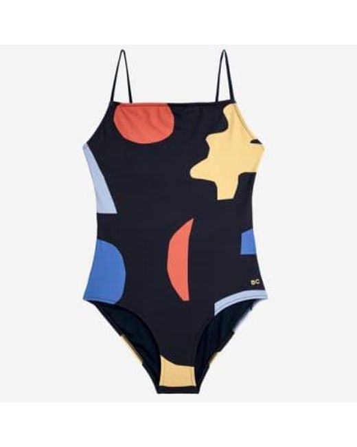 Bobo Choses Blue Summer Night Landscape Print Swimsuit S