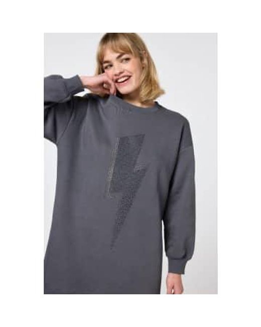 Scamp & Dude Gray : With Studded Lightning Bolt Oversized Tunic 6