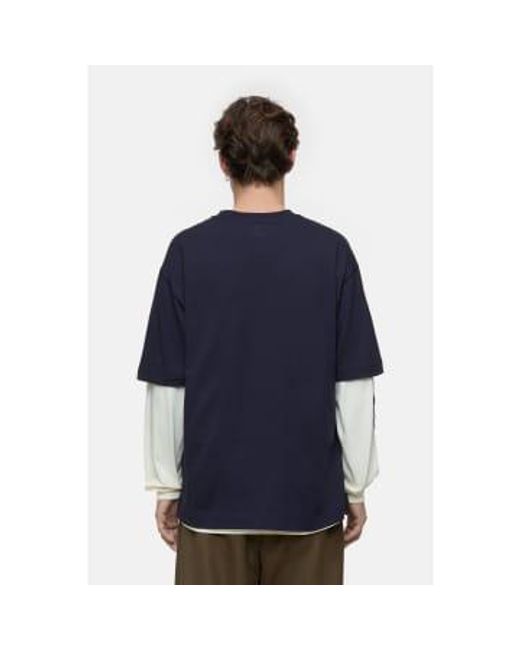 Closed Blue T -shirt Jersey Organic Cotton Navy Xl for men