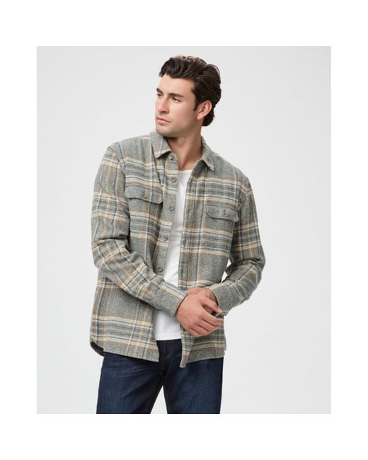Mens plaid hotsell overshirt
