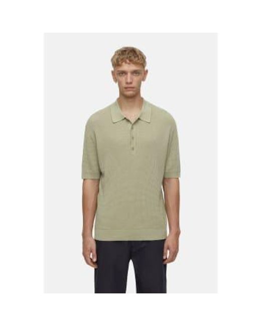 Closed Natural Polo Knitting Lin & Organic Cotton Pale S for men