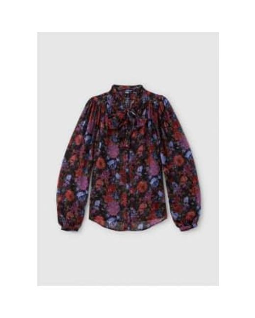 PAIGE Red S Elynne Silk Blouse