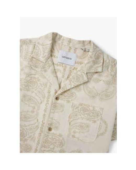 Les Deux Natural S Lesley Paisley Shirt for men