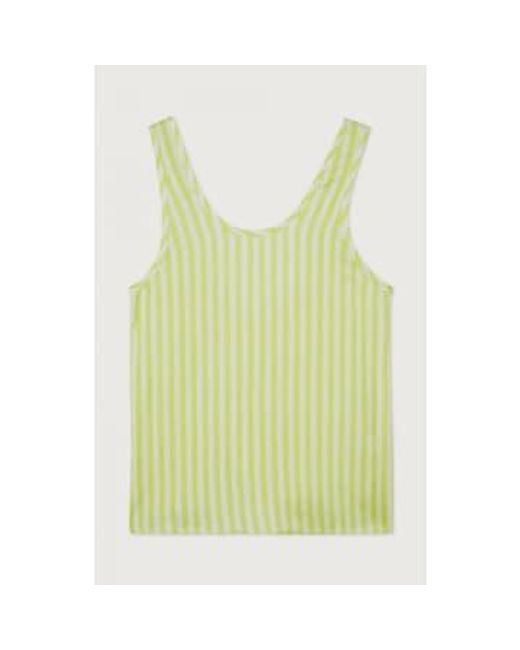 Every Thing We Wear Yellow American Vintage Shanning Blouse Top Fluorescent Stripes