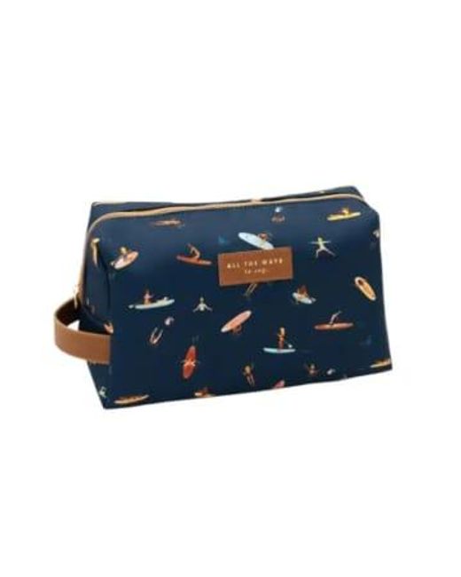 Made by moi Selection Blue Paddle Toiletry Bag Polyester
