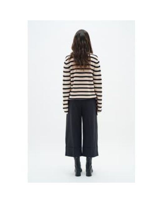 Inwear Sand And Black Musette Pullover M