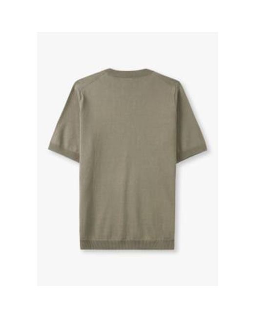 T-shirt en lin en coton en argile Norse Projects pour homme en coloris Green