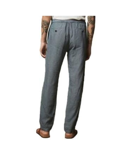 Hartford Gray Tanker Linen Pants / 34 One Length for men