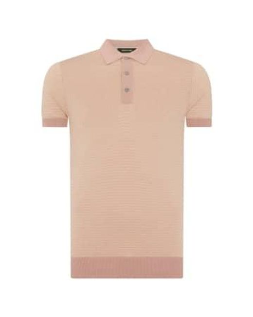 Remus Uomo Natural Contrast Collar Knitted Polo M for men