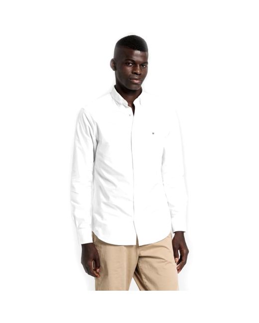 GANT White Oxford Shirt for Men | Lyst