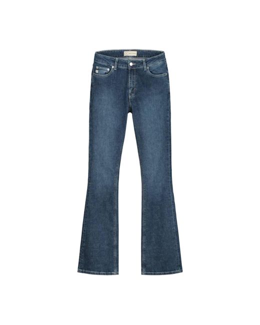 MUD Jeans Authentic Indigo Flared Hazen Jeans in Blue | Lyst