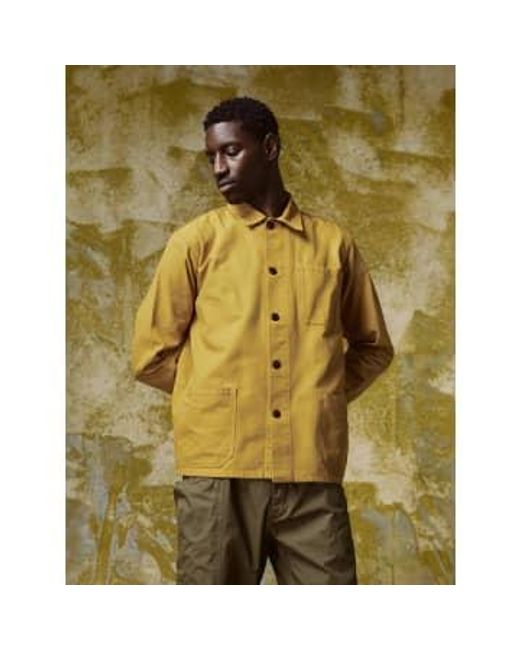 Uskees Yellow Buttoned Jacket S for men
