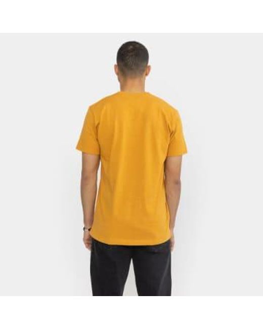 Revolution Or 1340 Sha T Shirt Or Melange di Rvlt in Yellow da Uomo