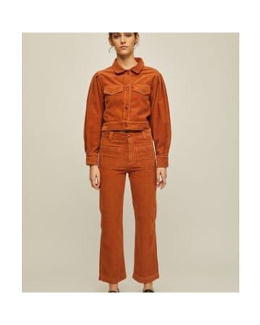 Rita Row Orange Elda Corduroy Pants And Purple Cotton