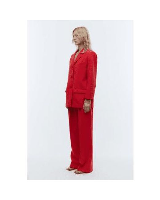 2nd Day Red Carter Lollipop Suit Trousers 34