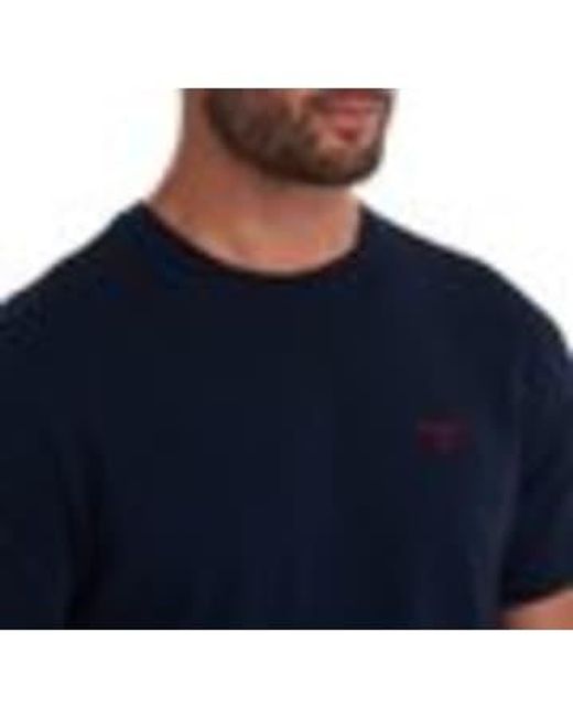 Sports T Shirt di Barbour in Blue da Uomo
