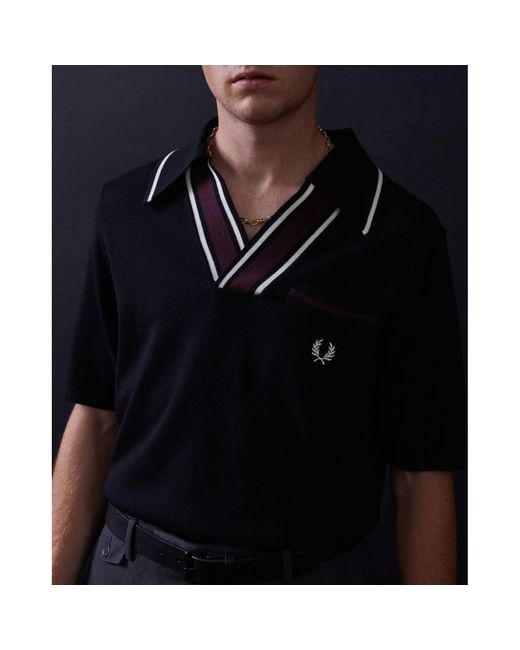 Fred Perry Wool Black/burgundy Reissues 