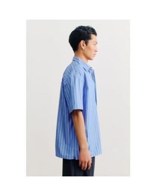 A Kind Of Guise Blue Elio Shirt Riviera Stripe Xl for men
