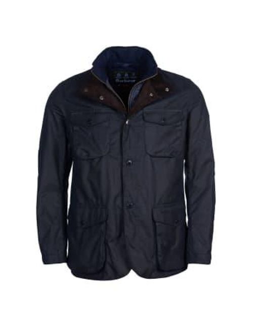 Barbour Ogewston Wachste Cotton Jacket Navy in Blue für Herren